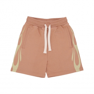 pantalone corto tuta uomo flames shorts TERRACOTTA/OFF WHITE