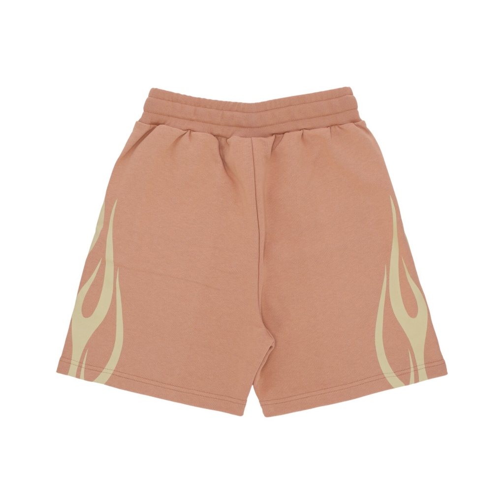 pantalone corto tuta uomo flames shorts TERRACOTTA/OFF WHITE