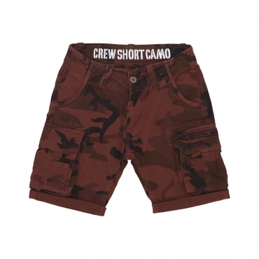 pantalone corto uomo crew short camo BURNED CAMO