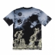 maglietta uomo clouds  flames tee BLACK/MULTI