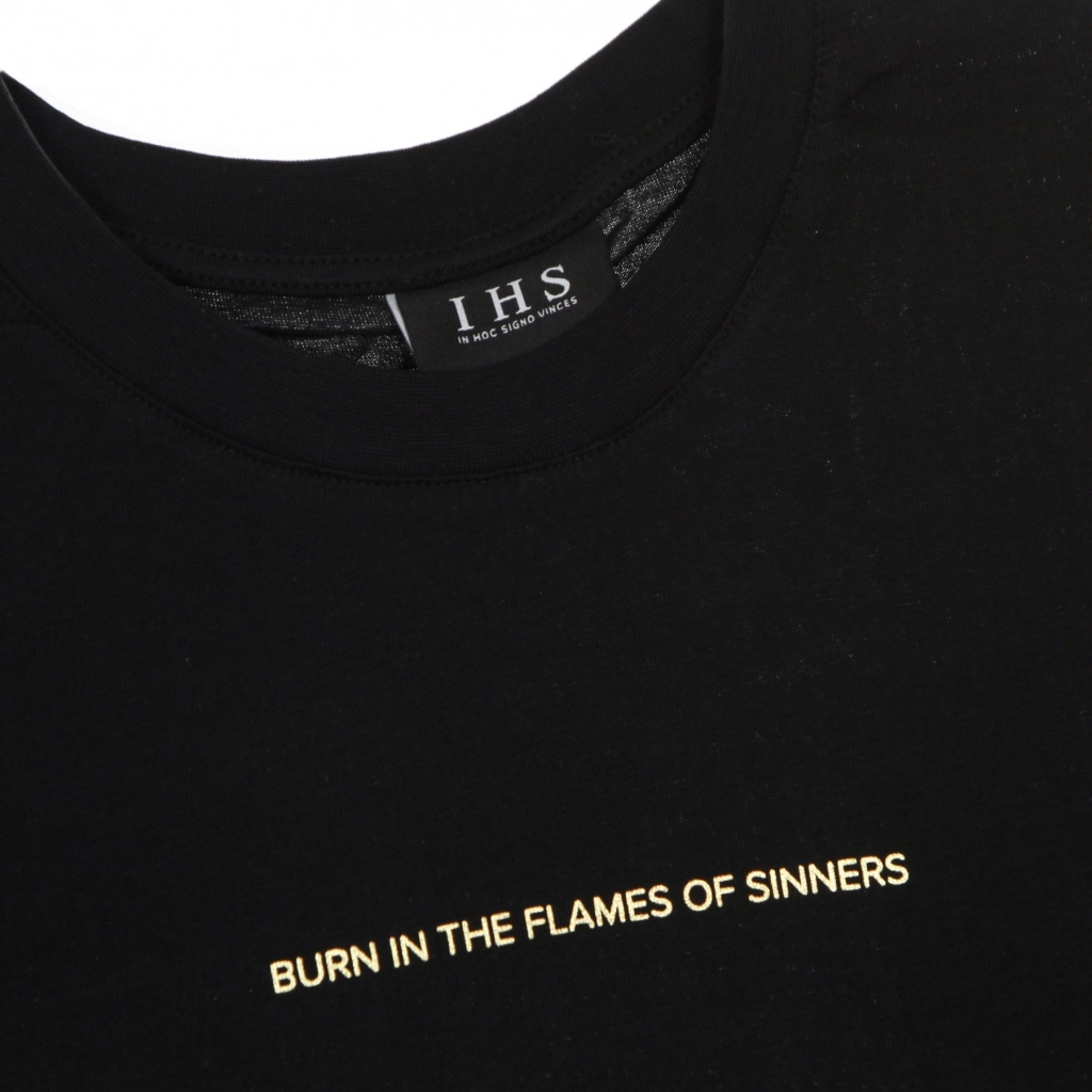 maglietta uomo new flames tee BLACK