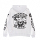 felpa leggera cappuccio uomo choose your mask hoodie WHITE