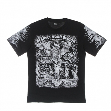 maglietta uomo respect your demon tee BLACK