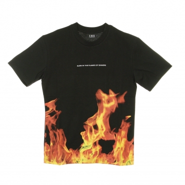 maglietta uomo flames BLACK