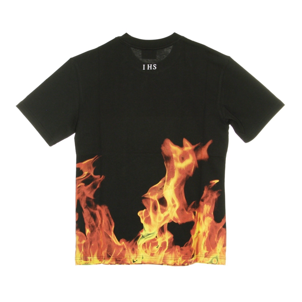 maglietta uomo flames BLACK