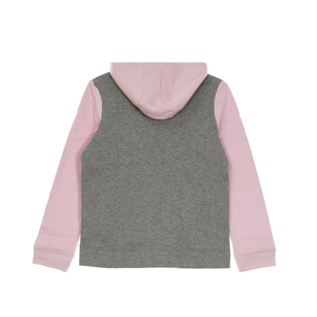 completo tuta ragazza sportswear core CARBON HEATHER/DARK GREY/PINK