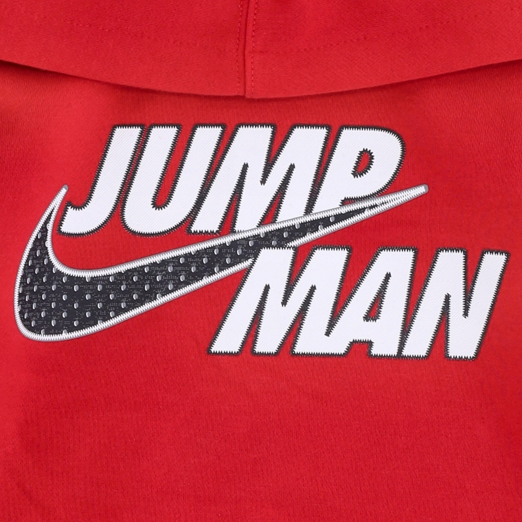 completo tuta bambino jumpman by nike fleece set GYM RED