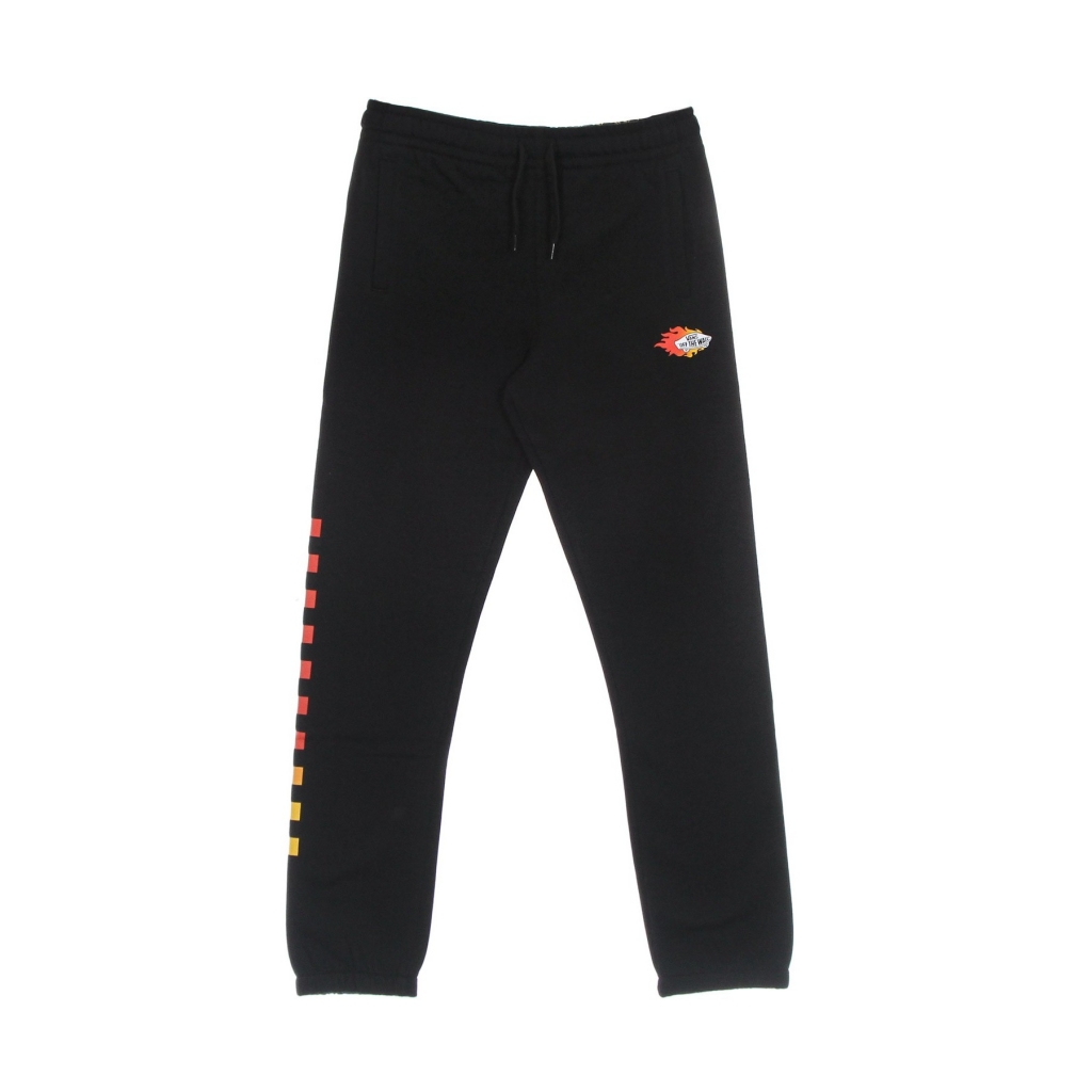 pantalone tuta felpato ragazzo logo repeat fleece pant BLACK