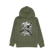 felpa cappuccio ragazzo flight spray po hoodie SKY J/LT OLIVE