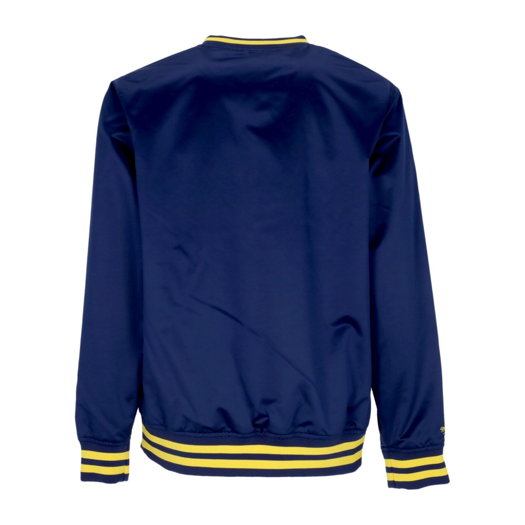 casacca uomo ncaa sideline pullover satin jacket micwol NAVY