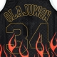 canotta basket uomo nba swingman jersey flames hardwood classics n34 hakeem olajuwon 1993-94 houroc BLACK/BLACK/MULTI COLOR