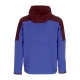 giubbotto pile uomo abrazo fleece hoodie full-zip jacket WINE/BLUE VIOLET