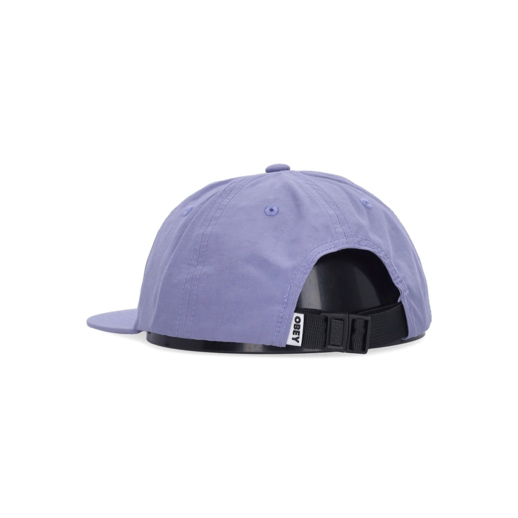 cappellino visiera piatta uomo lower case tech 6 panel strapback LAVENDER