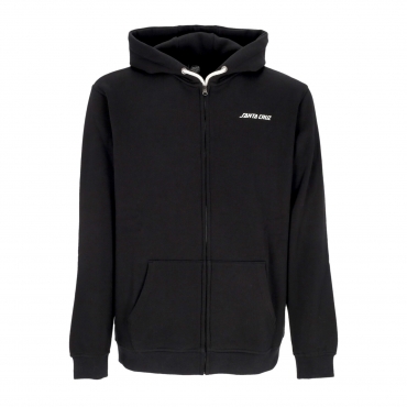 felpa cappuccio zip uomo screaming flash zip hoodie BLACK