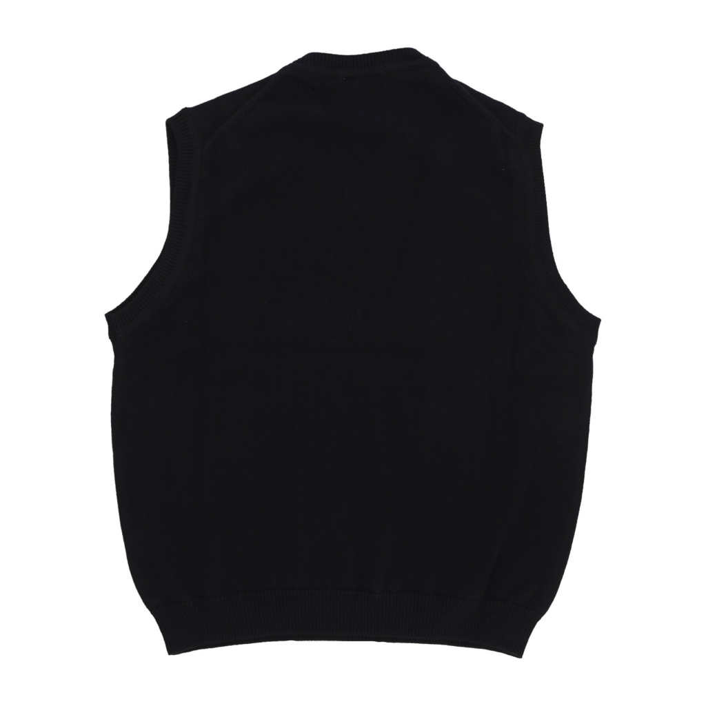 pullover smanicato uomo madison vest sweater BLACK/WAX