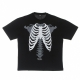 maglietta uomo skeleton print tee BLACK/WHITE