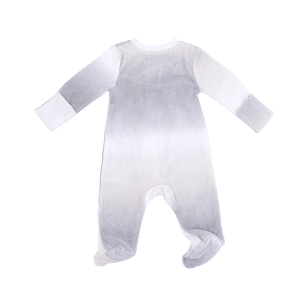 tuta intera neonato printed club footed coverall SMOKE GREY