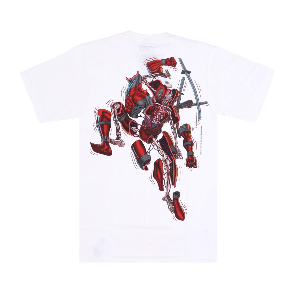 maglietta uomo deadpool tee x marvel x nychos WHITE