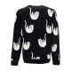 maglione uomo falling nerm knit sweater BLACK