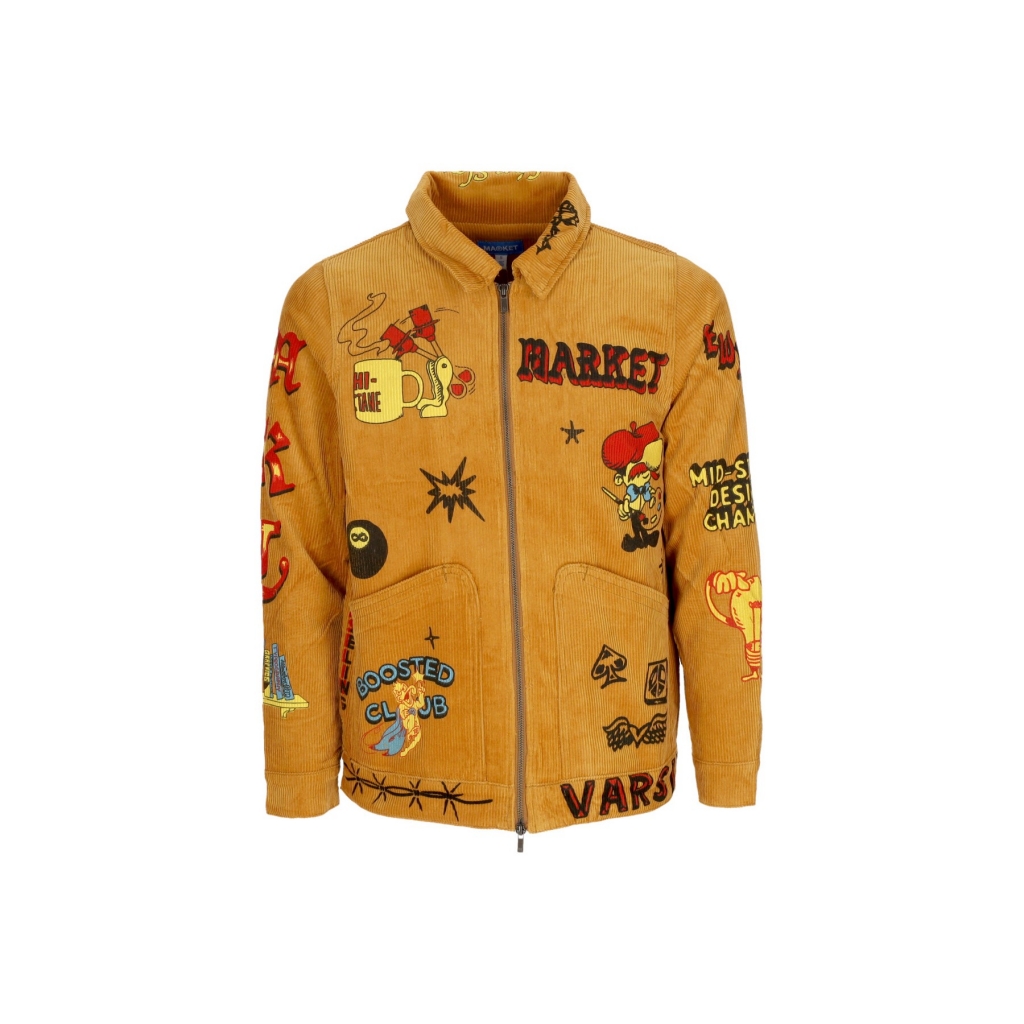 giubbotto uomo booster club corduroy jacket RATTAN