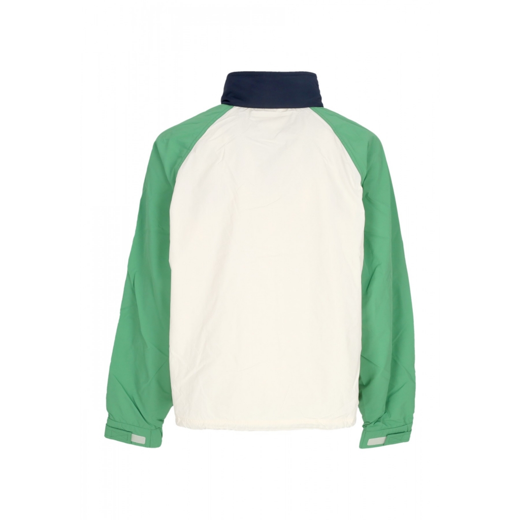 giacca a vento uomo color block jacket ANCIENT WHITE/COASTAL GREEN