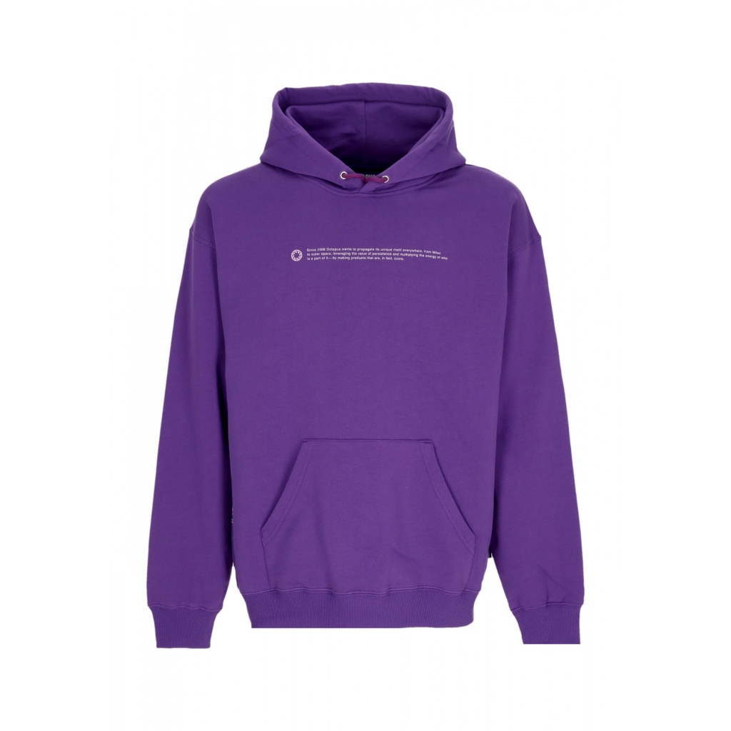 felpa leggera cappuccio uomo outline logo hoodie PURPLE