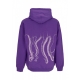 felpa leggera cappuccio uomo outline logo hoodie PURPLE